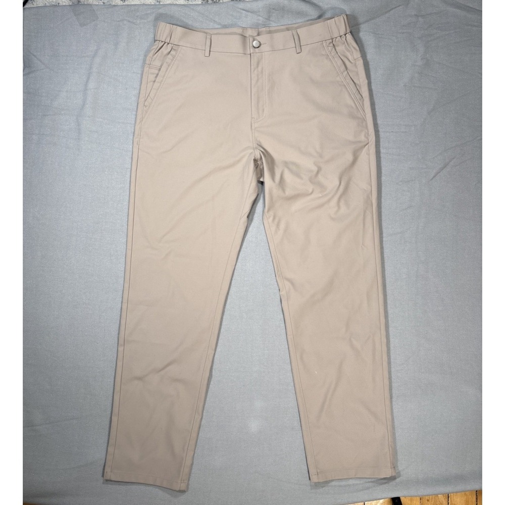 Jack Archer Jetsetter Pants Mens 34x30 Oak Khaki Performance Chino Straight Fit